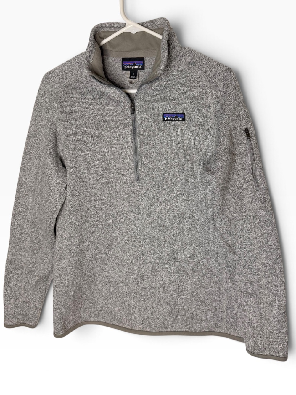 Patagonia Better Sweater 1/4 Zip Fleece Pullover Heather Gray Size Medium